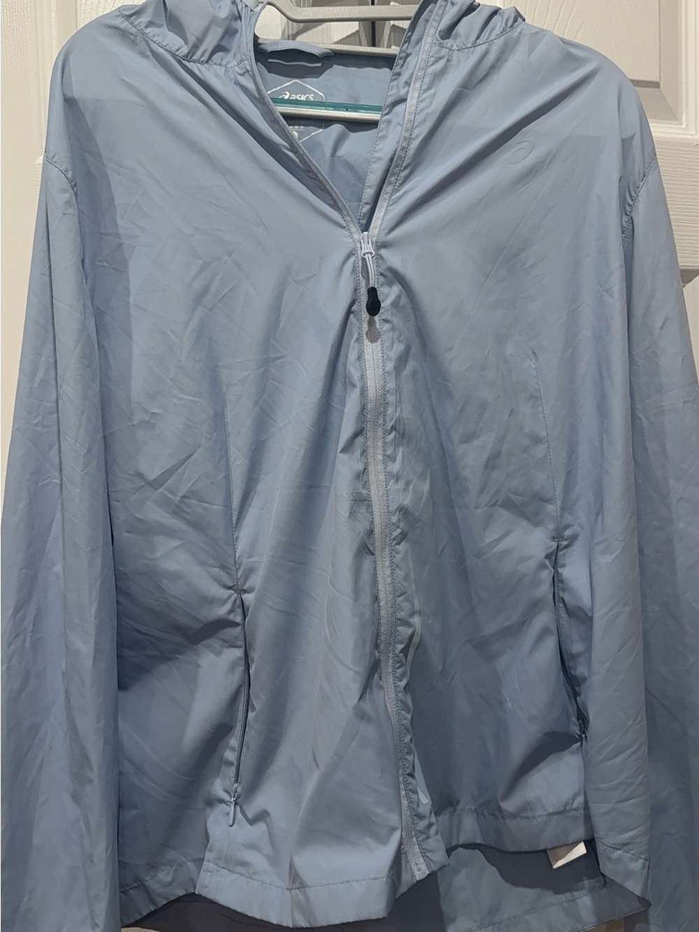 ASICS Pale Blue Lightweight Hooded Utility Jacket